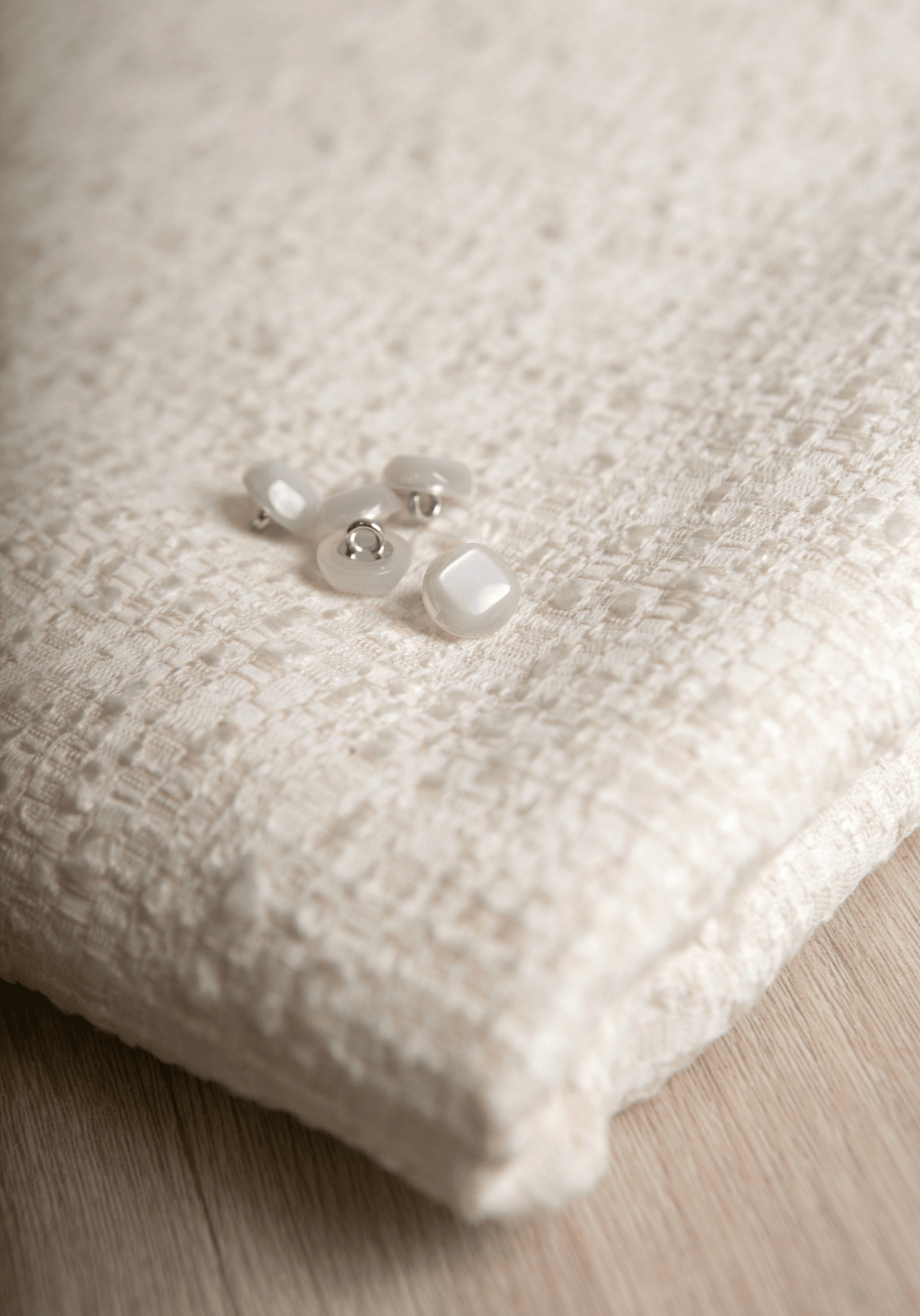 Bouton blanc cassé Candy - 12 ou 18 mm - Maison Fauve