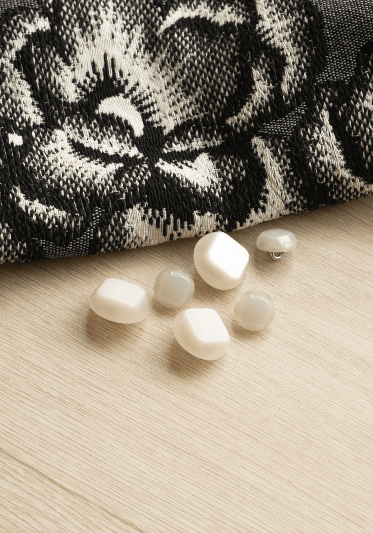 Bouton blanc cassé Candy - 12 ou 18 mm - Maison Fauve