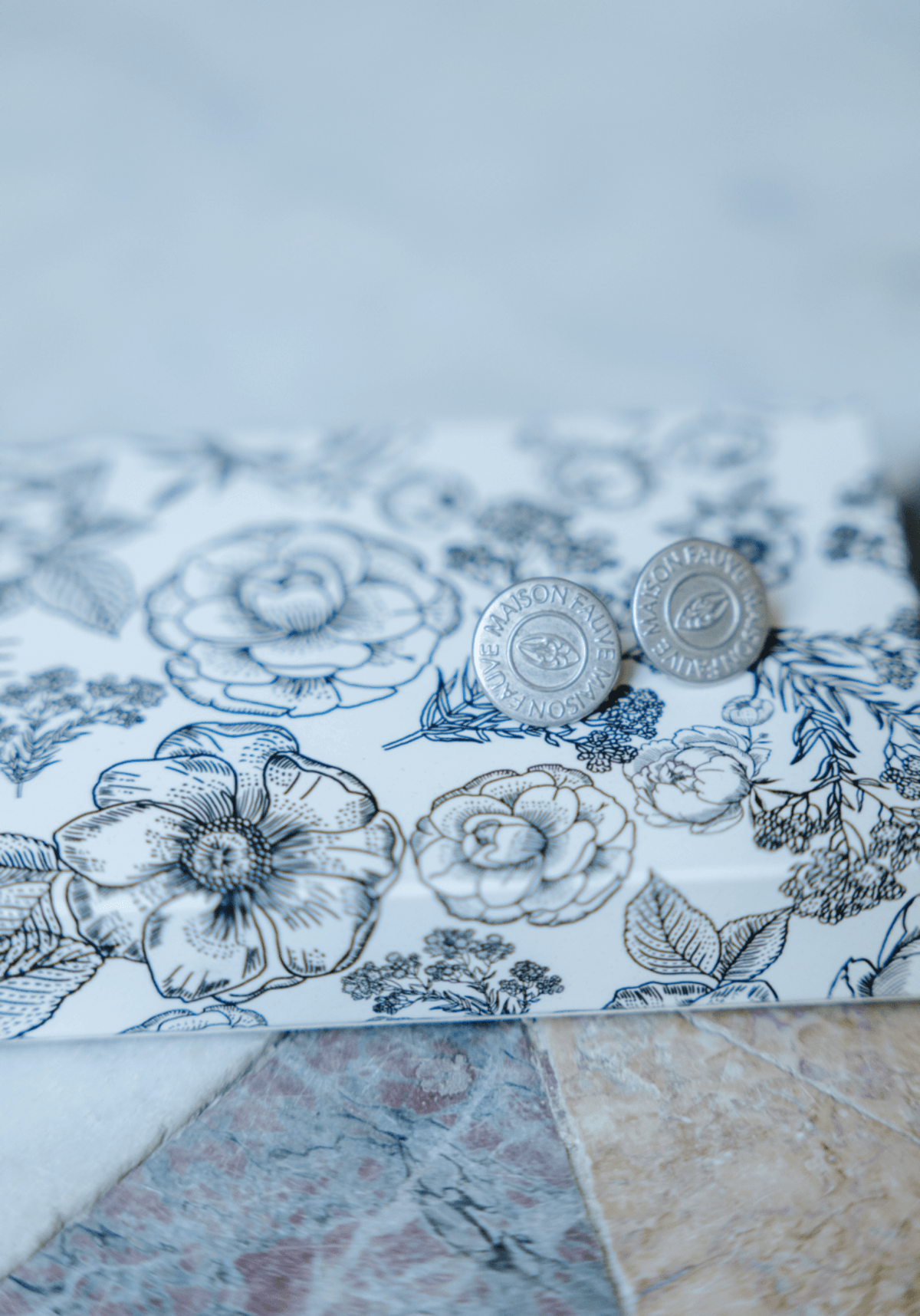 Bouton Jean Maison Fauve Argent - Maison Fauve