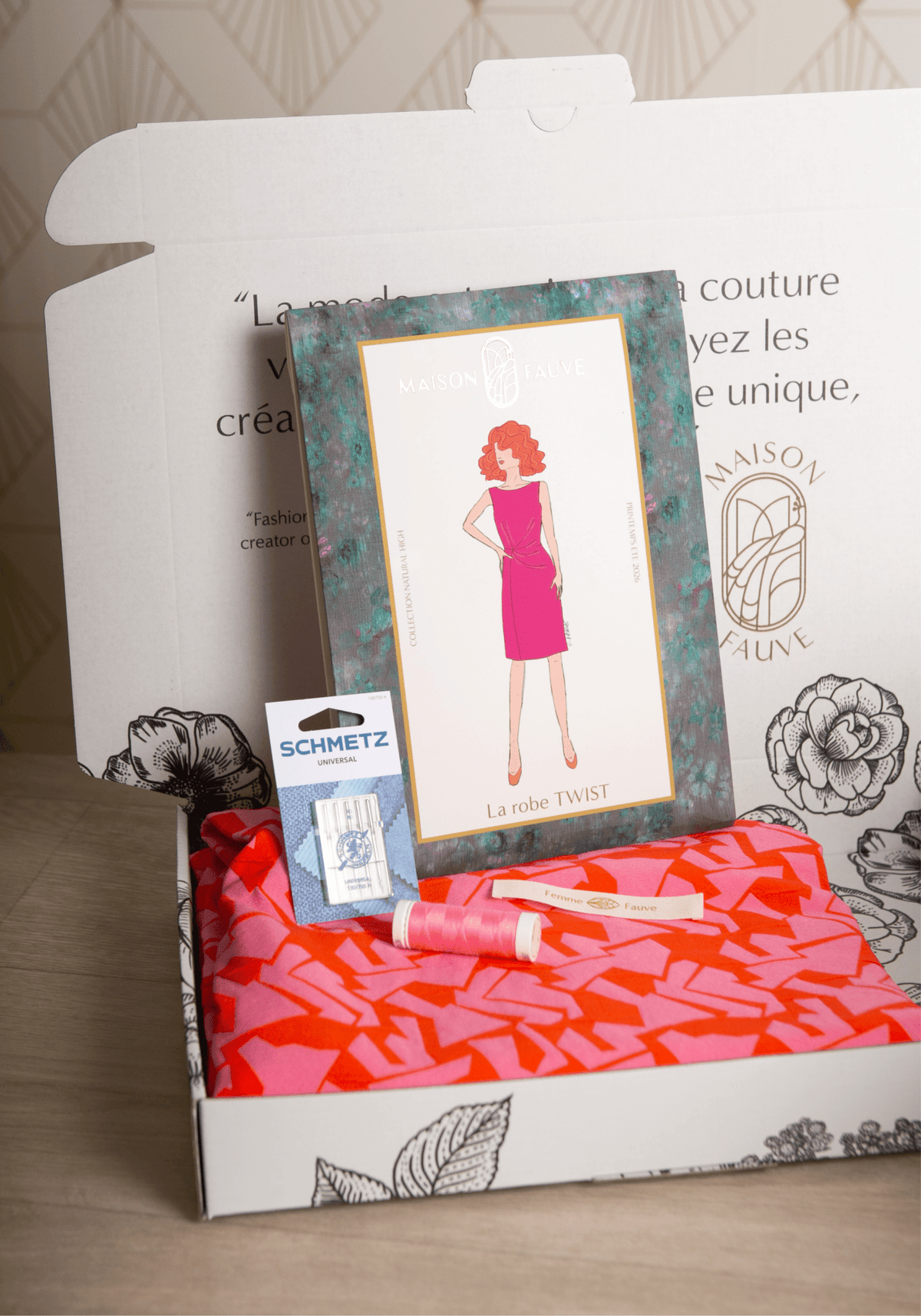 Box Couture - La Robe Drapée Twist - Maison Fauve