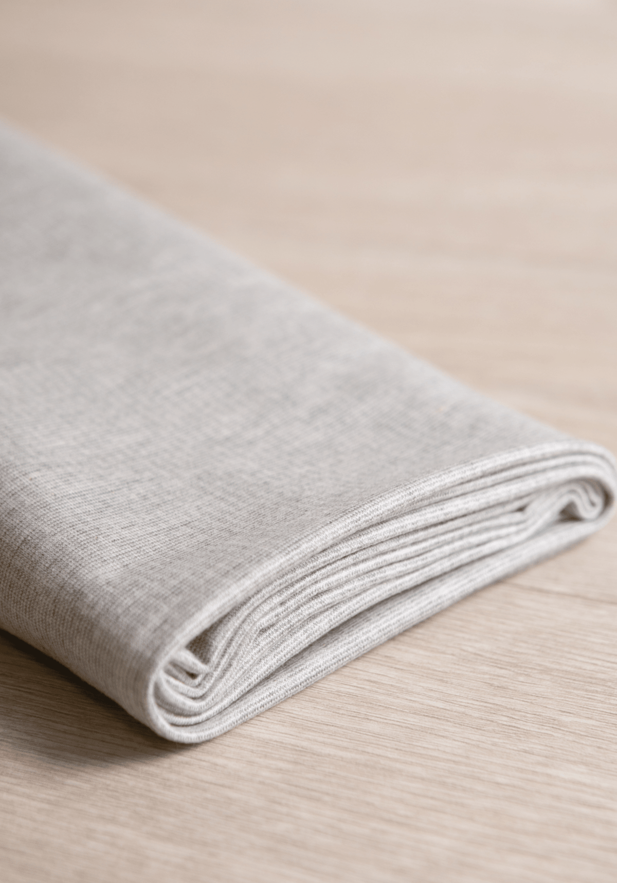 COUPON 130 cm - Tissu sweat léger Jersey gris - Felpa - Maison Fauve