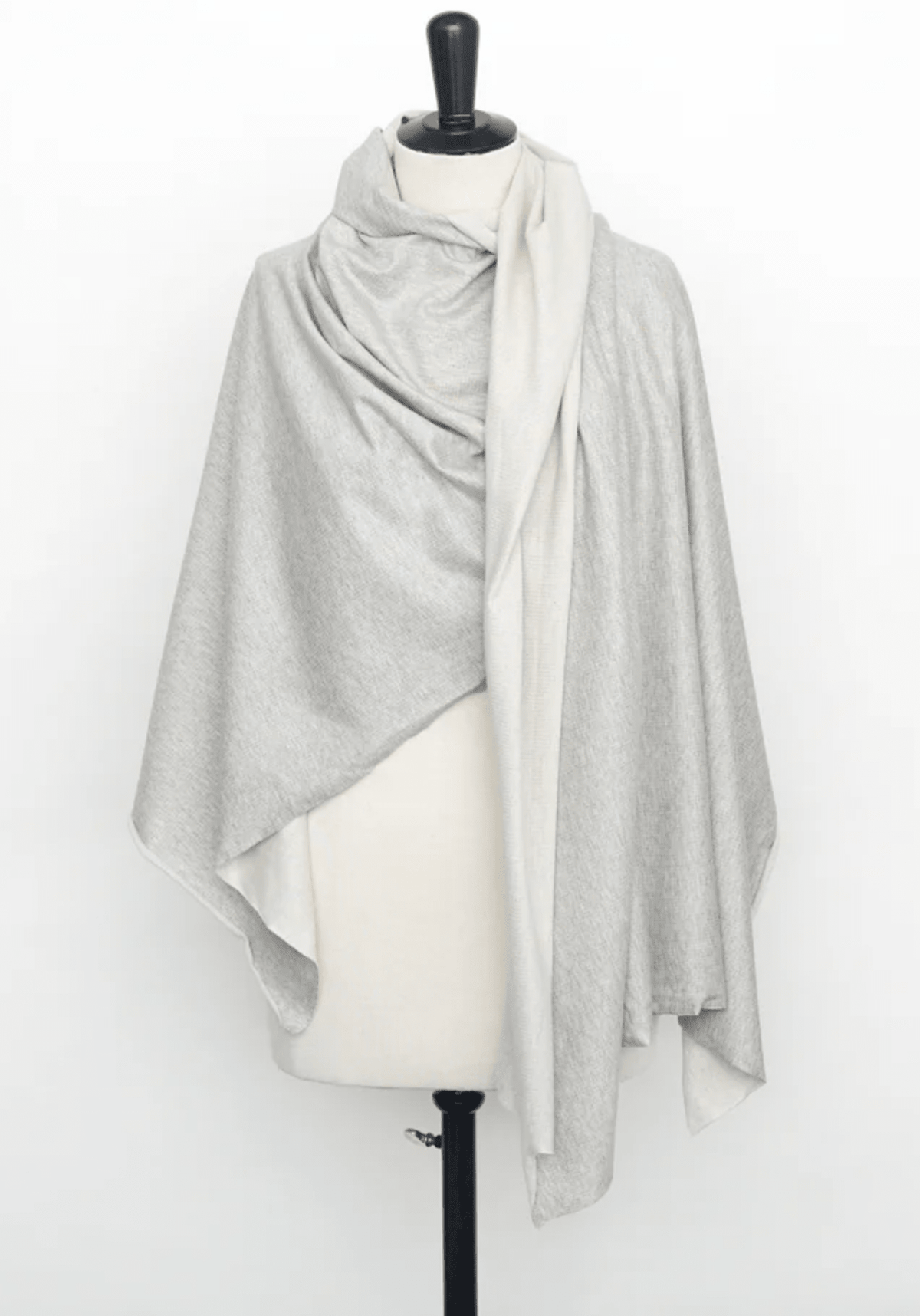 COUPON 130 cm - Tissu sweat léger Jersey gris - Felpa - Maison Fauve