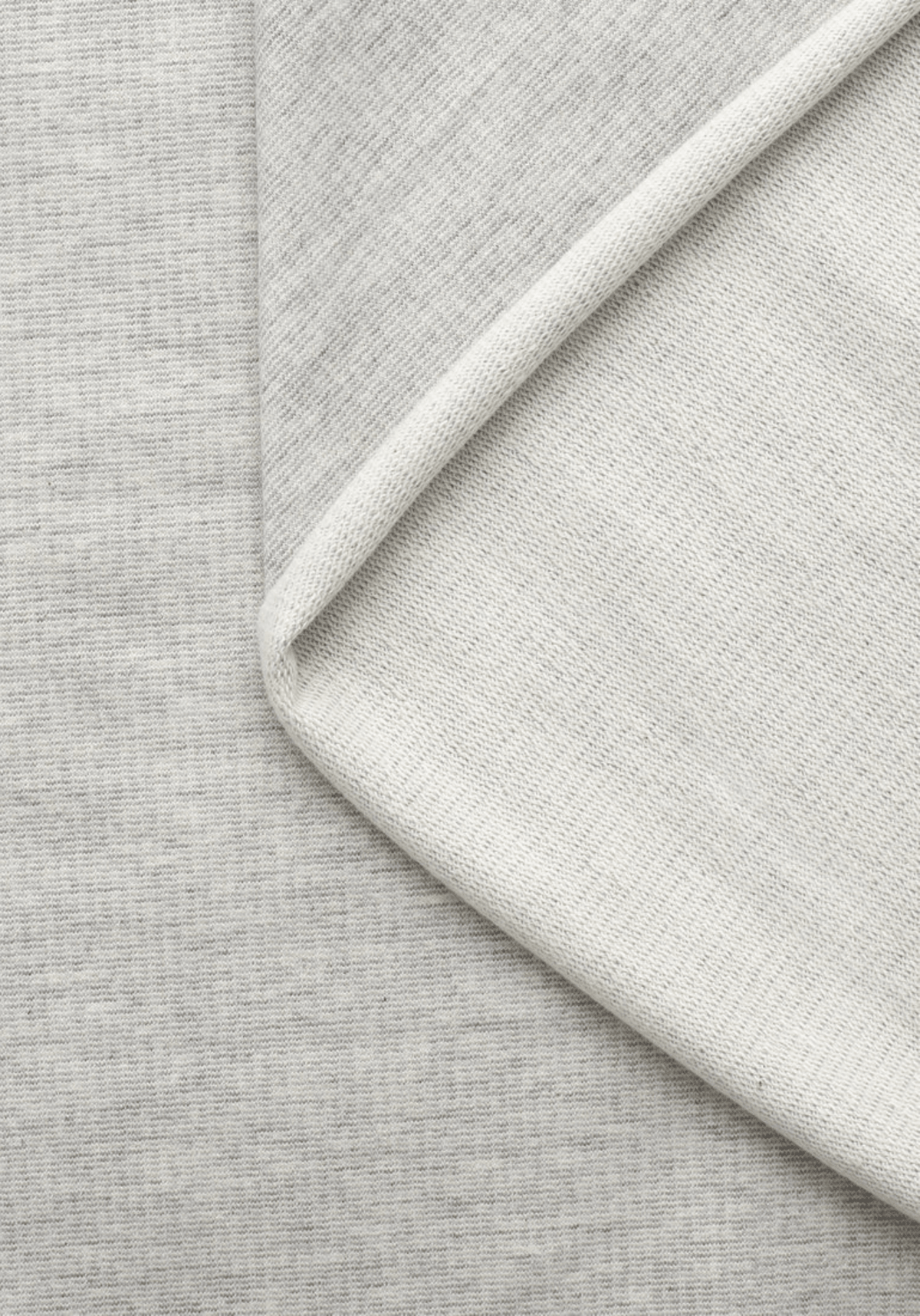 COUPON 130 cm - Tissu sweat léger Jersey gris - Felpa - Maison Fauve