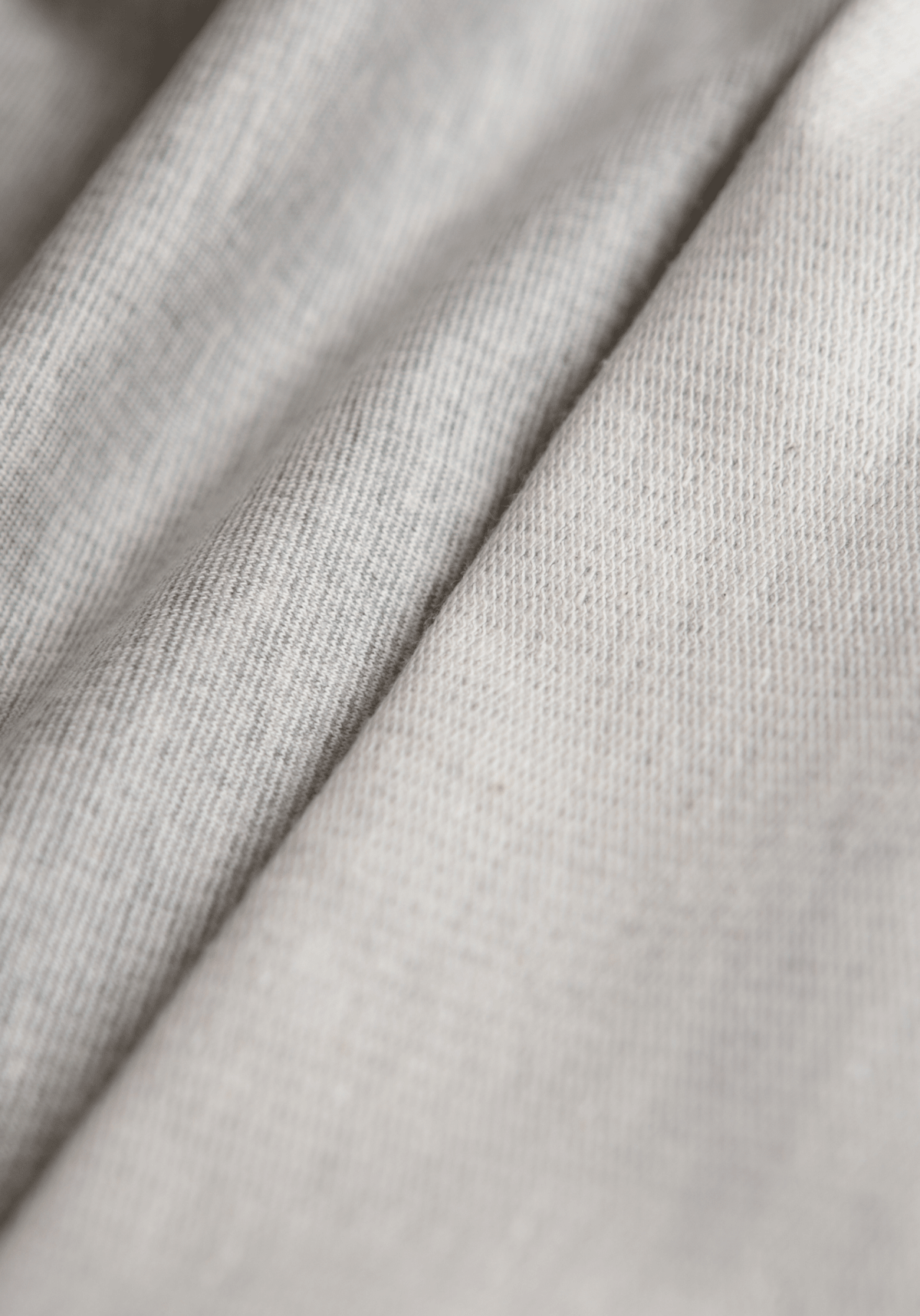 COUPON 130 cm - Tissu sweat léger Jersey gris - Felpa - Maison Fauve
