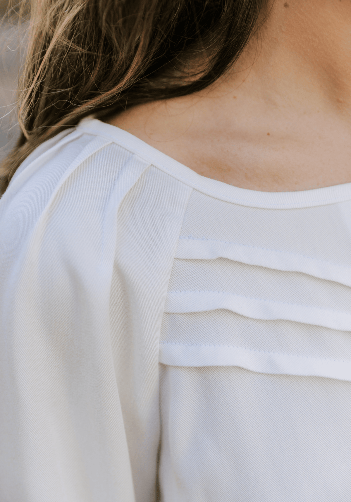 COUPON 250 cm - Tissu tencel uni blanc - Maison Fauve