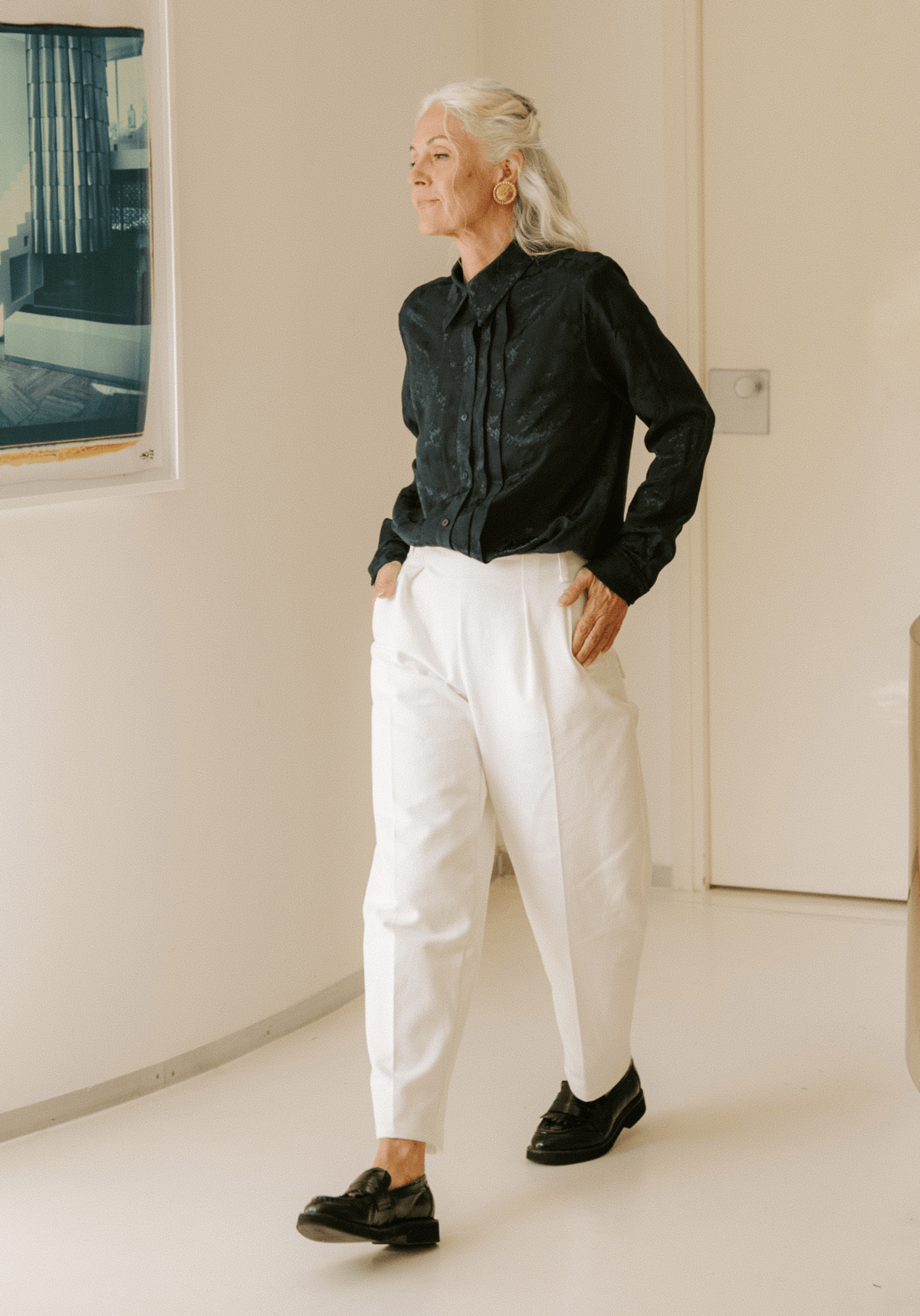 Denim blanc cassé écru – 100% coton - Maison Fauve