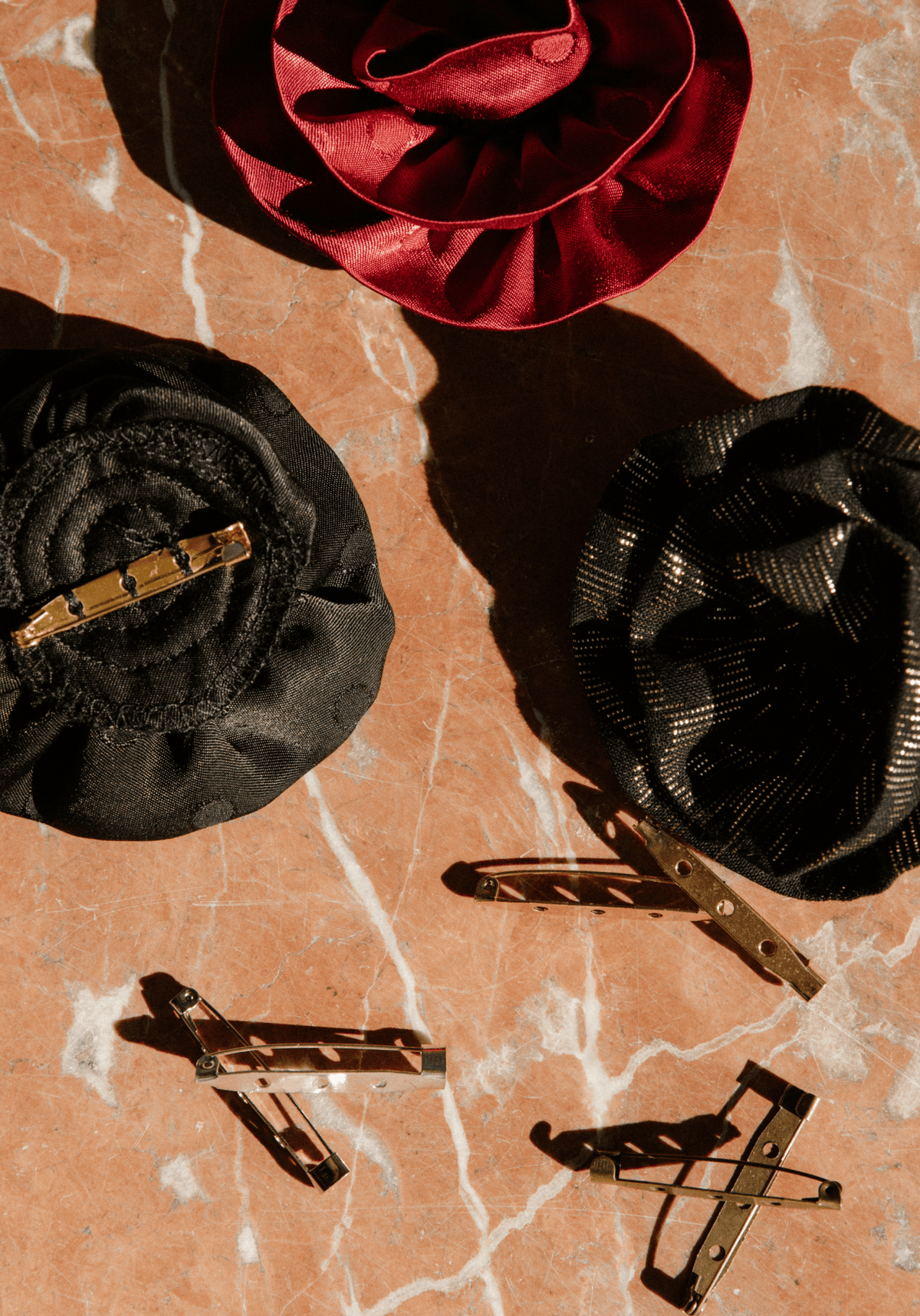 Épingles de sûreté métalliques pour broche – 40 mm - Doré, Argenté, Or Rose ou Bronze - Maison Fauve