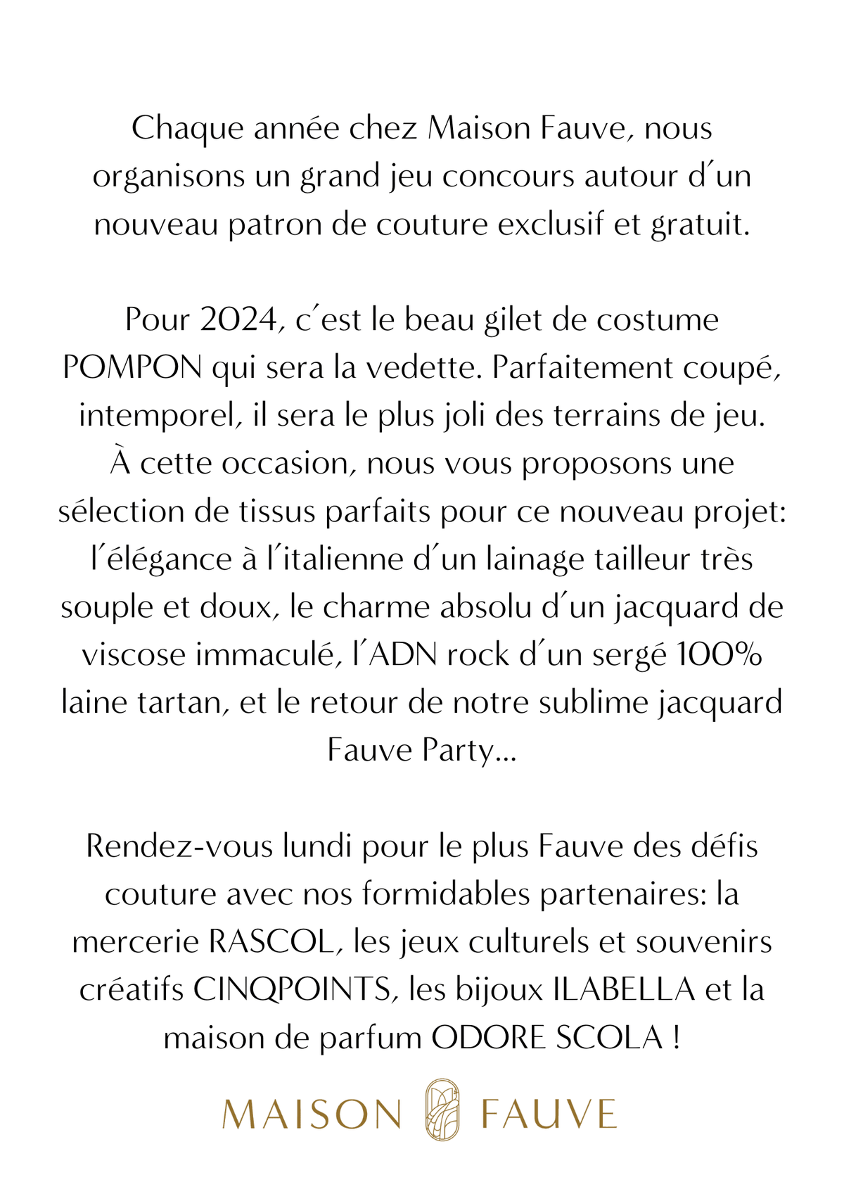 Le Lookbook de la capsule L'HIVER FAUVE - Maison Fauve