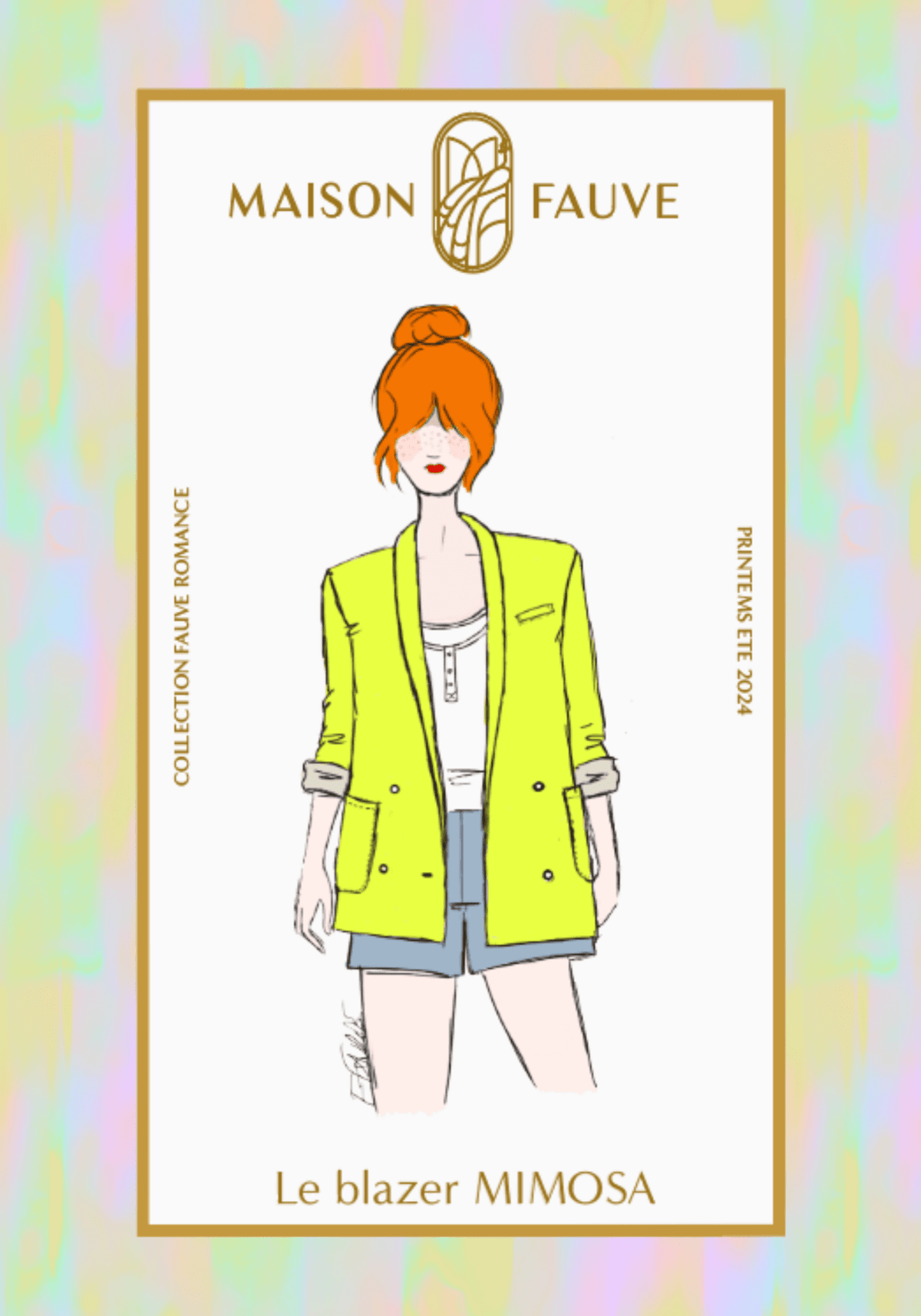 Patron couture blazer Mimosa - Patron pochette - Maison Fauve