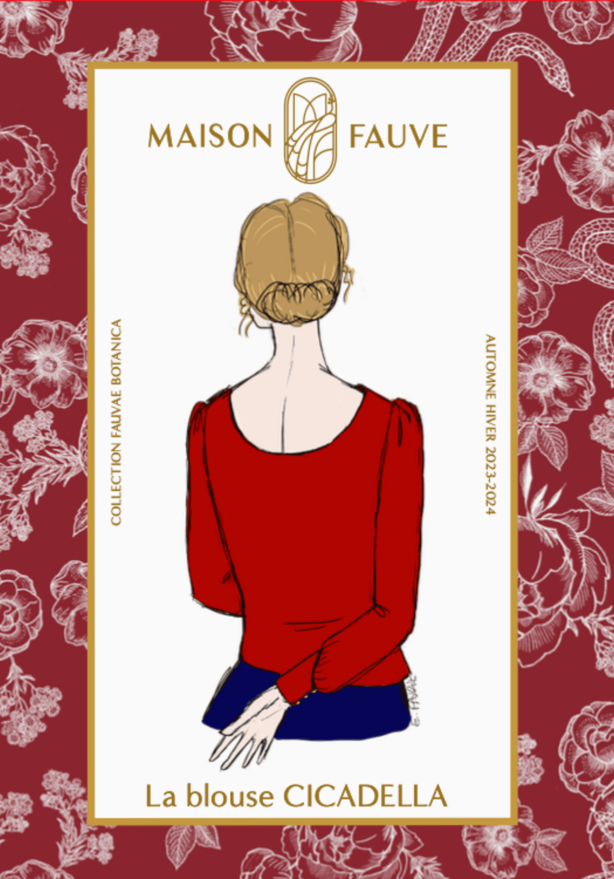 Patron couture blouse Cicadella / Patron pochette (Spécial débutant) - Maison Fauve