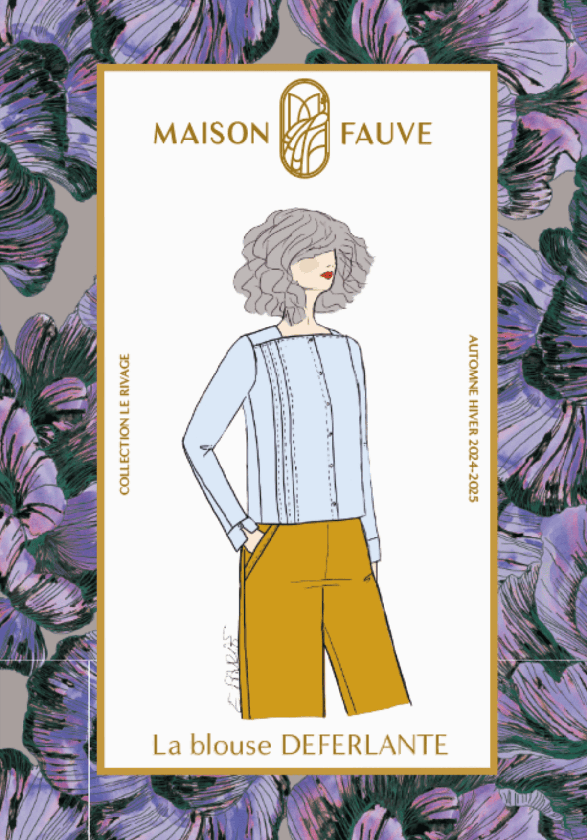 Patron couture blouse Déferlante - Patron pochette - Maison Fauve