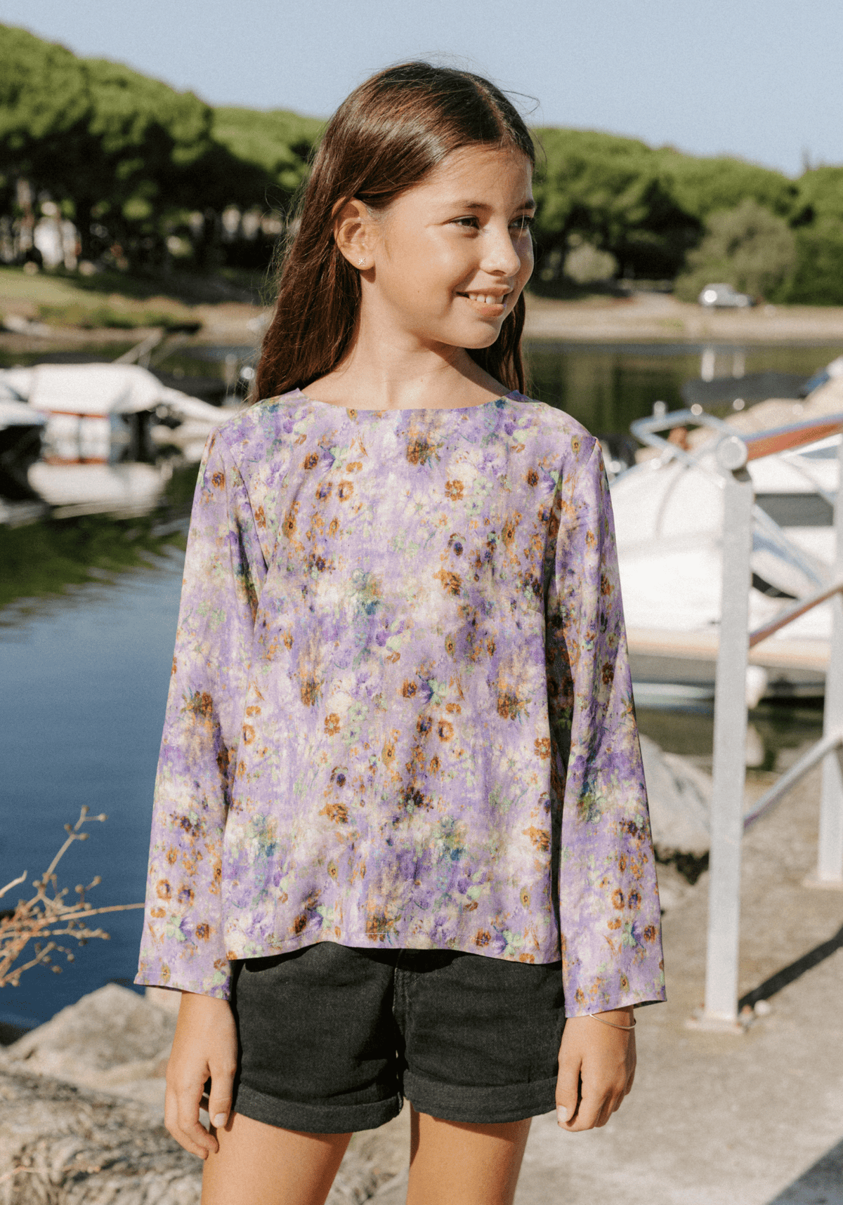 Patron couture blouse fille Miss Violette - Patron pochette - Maison Fauve