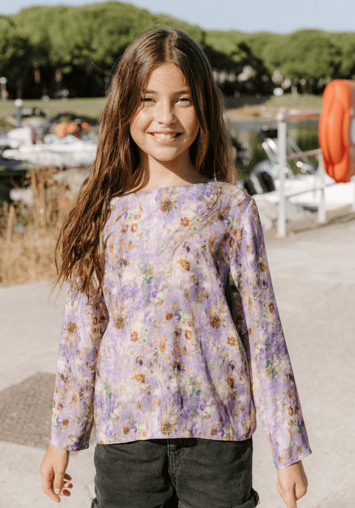 Patron couture blouse fille Miss Violette - Patron pochette - Maison Fauve