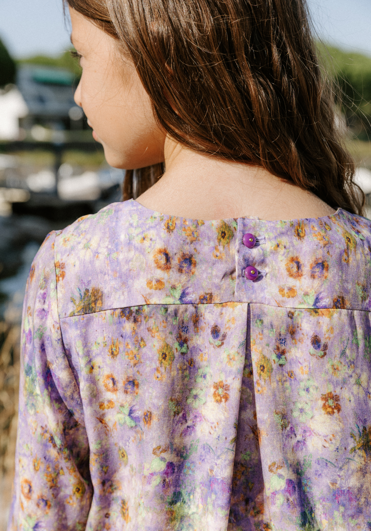 Patron couture blouse fille Miss Violette / PDF (A4, A3, A0, US Letter) - Cadres, Calques par Taille, Vidéoprojection - Maison Fauve