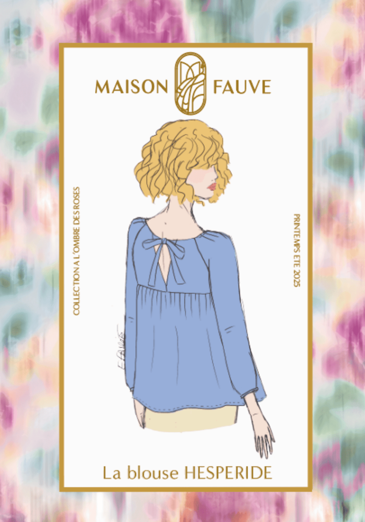Patron couture blouse Hespéride - Patron pochette - Maison Fauve