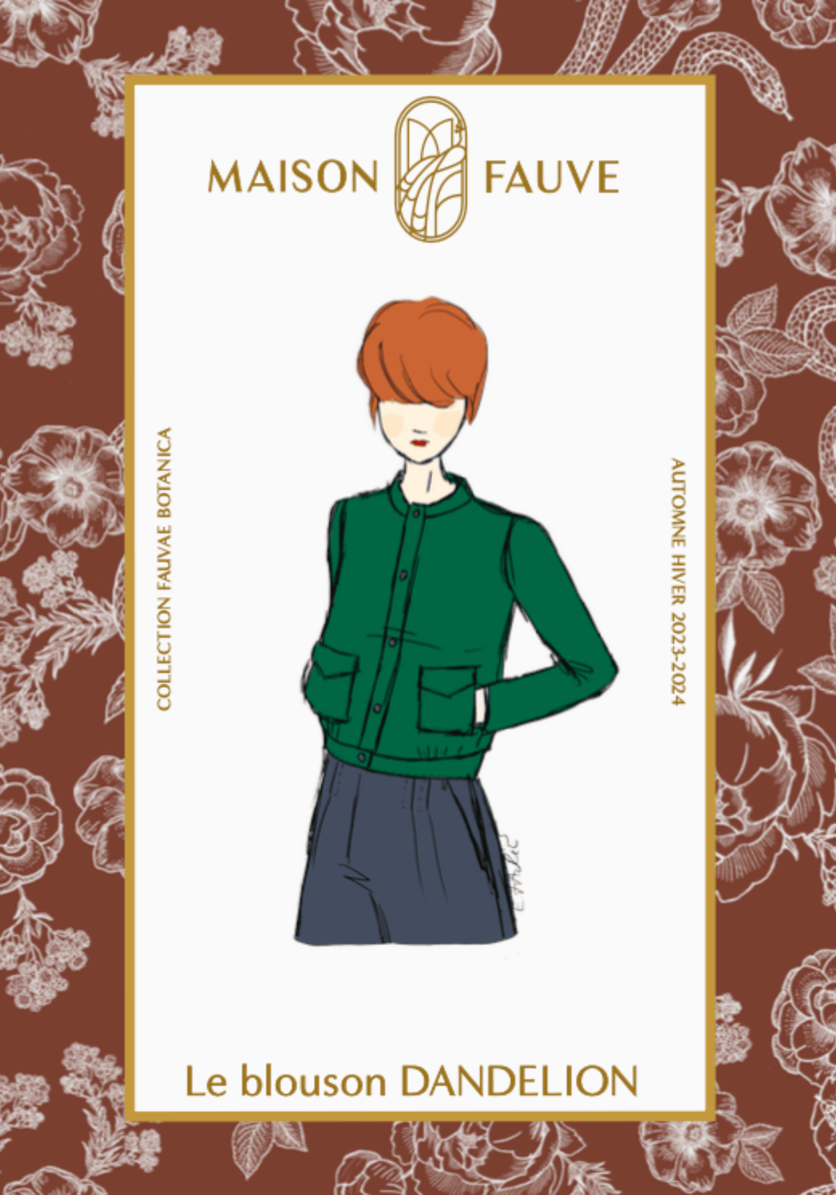 Patron couture blouson Dandelion / Patron pochette - Maison Fauve