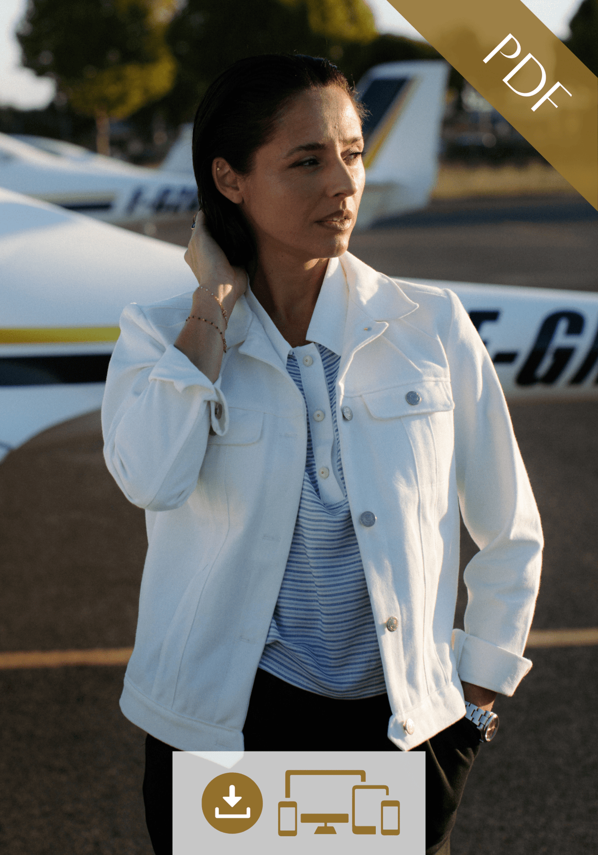 Patron couture blouson Pilar / PDF (A4, A3, A0, US Letter) - Cadres, Calques par Taille, Vidéoprojection - Maison Fauve
