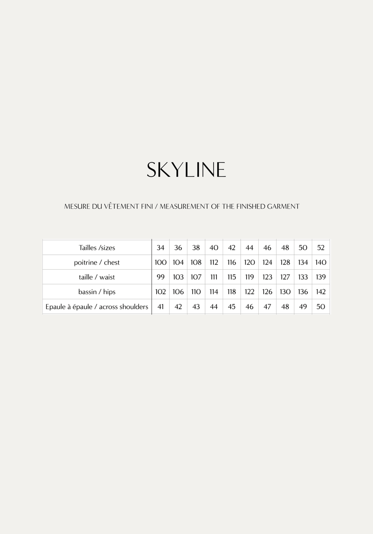 Patron couture chemise Skyline / PDF (A4, A3, A0, US Letter) - Cadres, Calques par Taille, Vidéoprojection - Maison Fauve