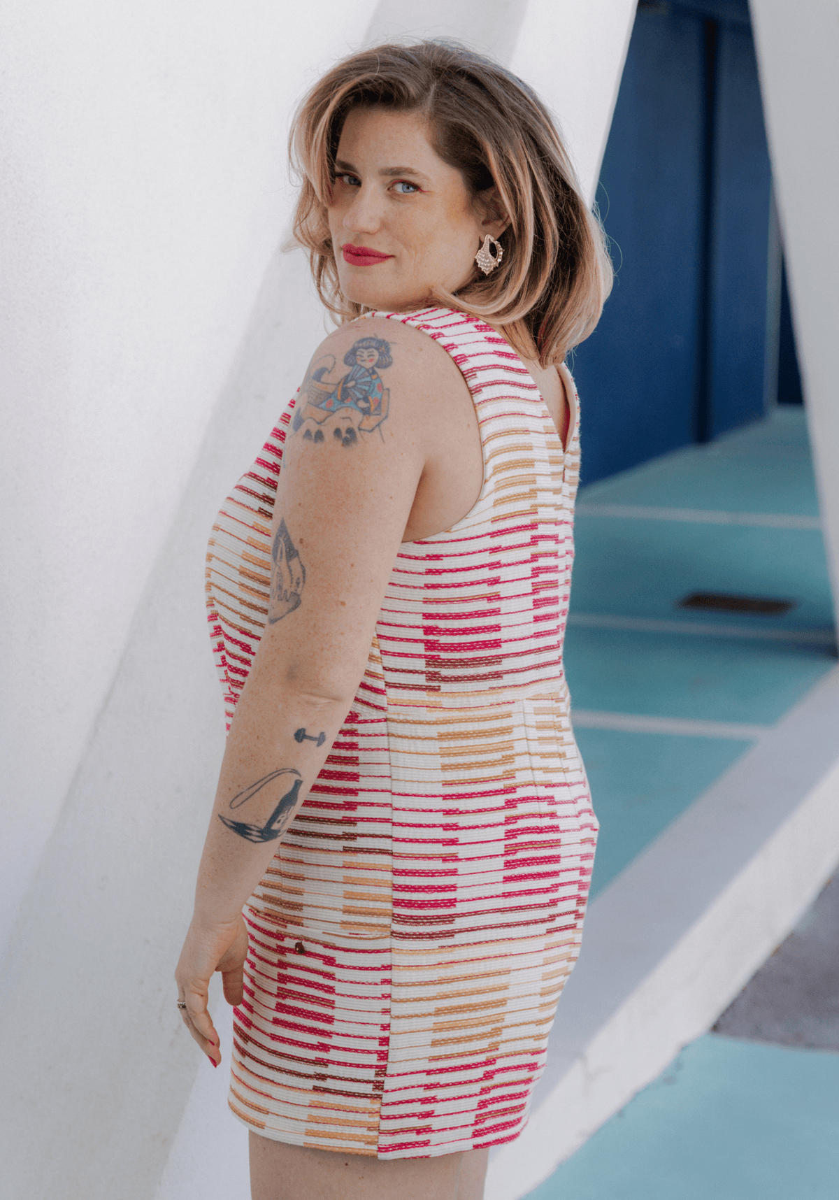 Patron couture combishort, robe Cosmopolitan / PDF (A4, A3, A0, US Letter) - Cadres, Calques par Taille, Vidéoprojection - Maison Fauve