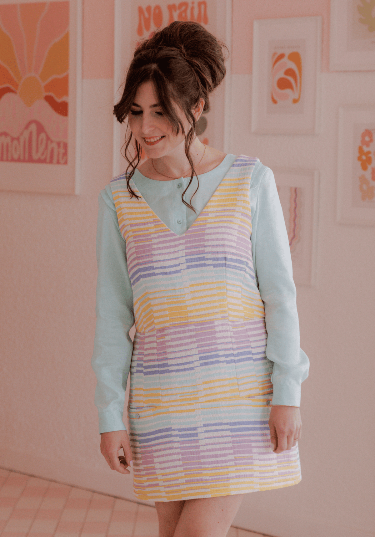 Patron couture combishort, robe Cosmopolitan / PDF (A4, A3, A0, US Letter) - Cadres, Calques par Taille, Vidéoprojection - Maison Fauve