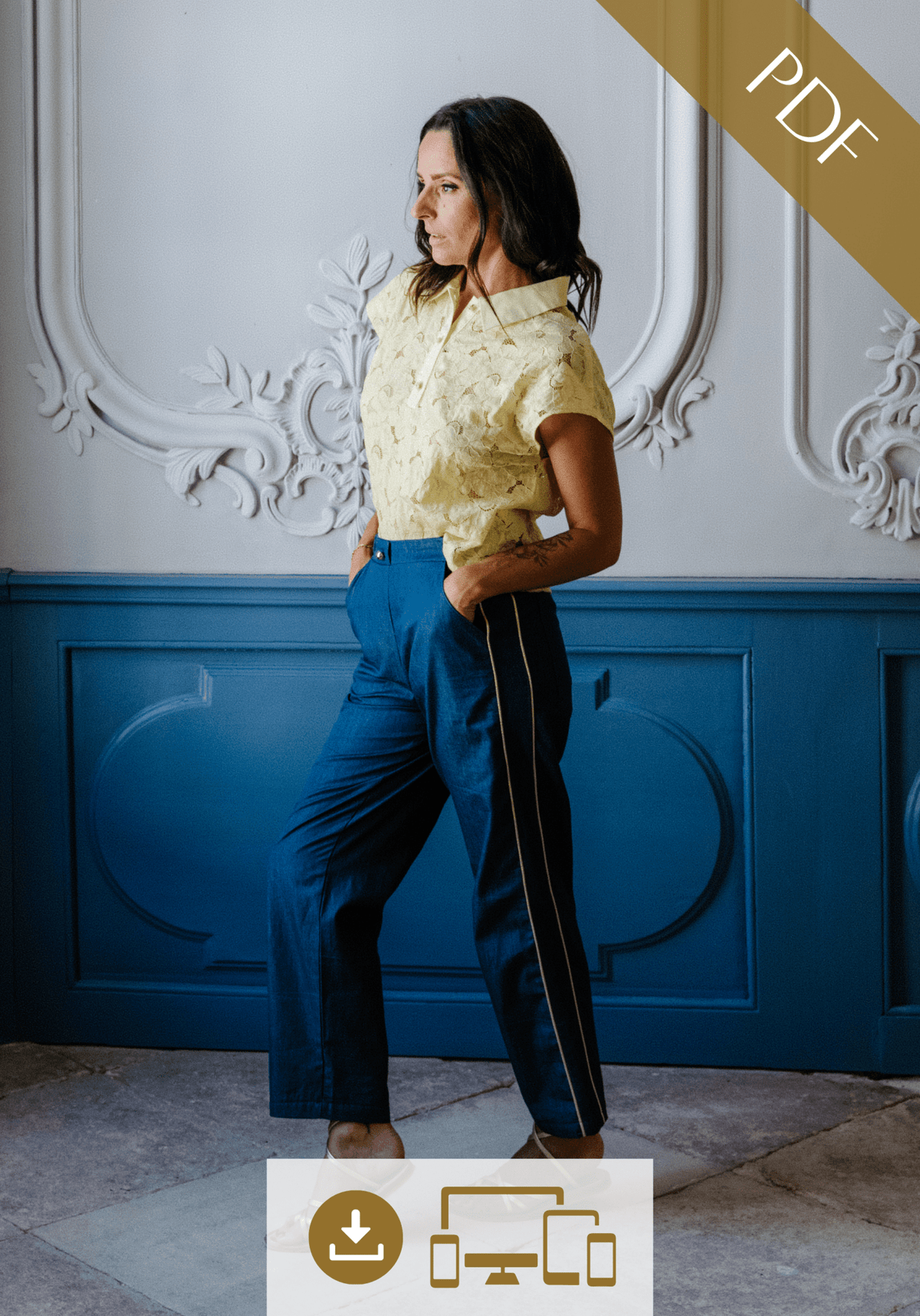 Patron couture gratuit pantalon Mellow / PDF à télécharger - Maison Fauve
