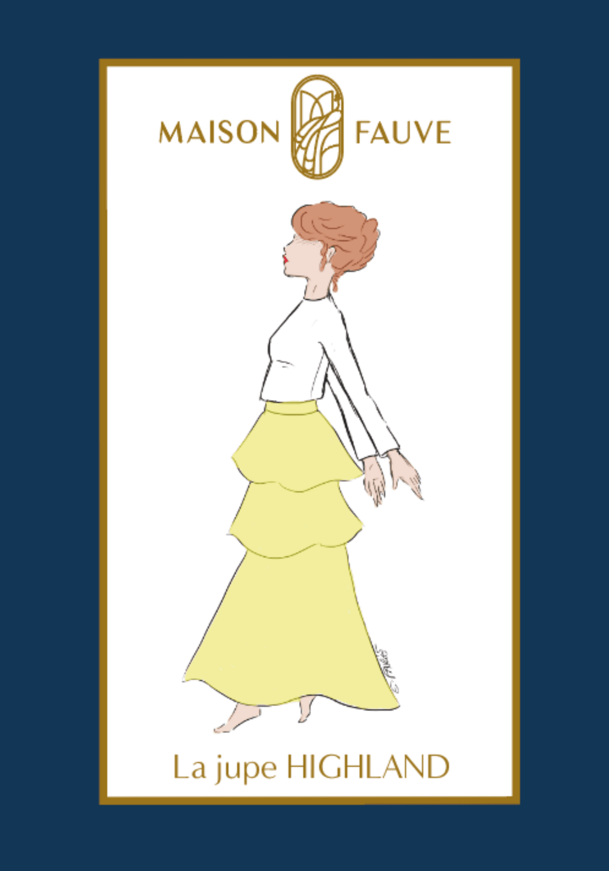 Patron couture jupe Highland / Patron pochette - Maison Fauve