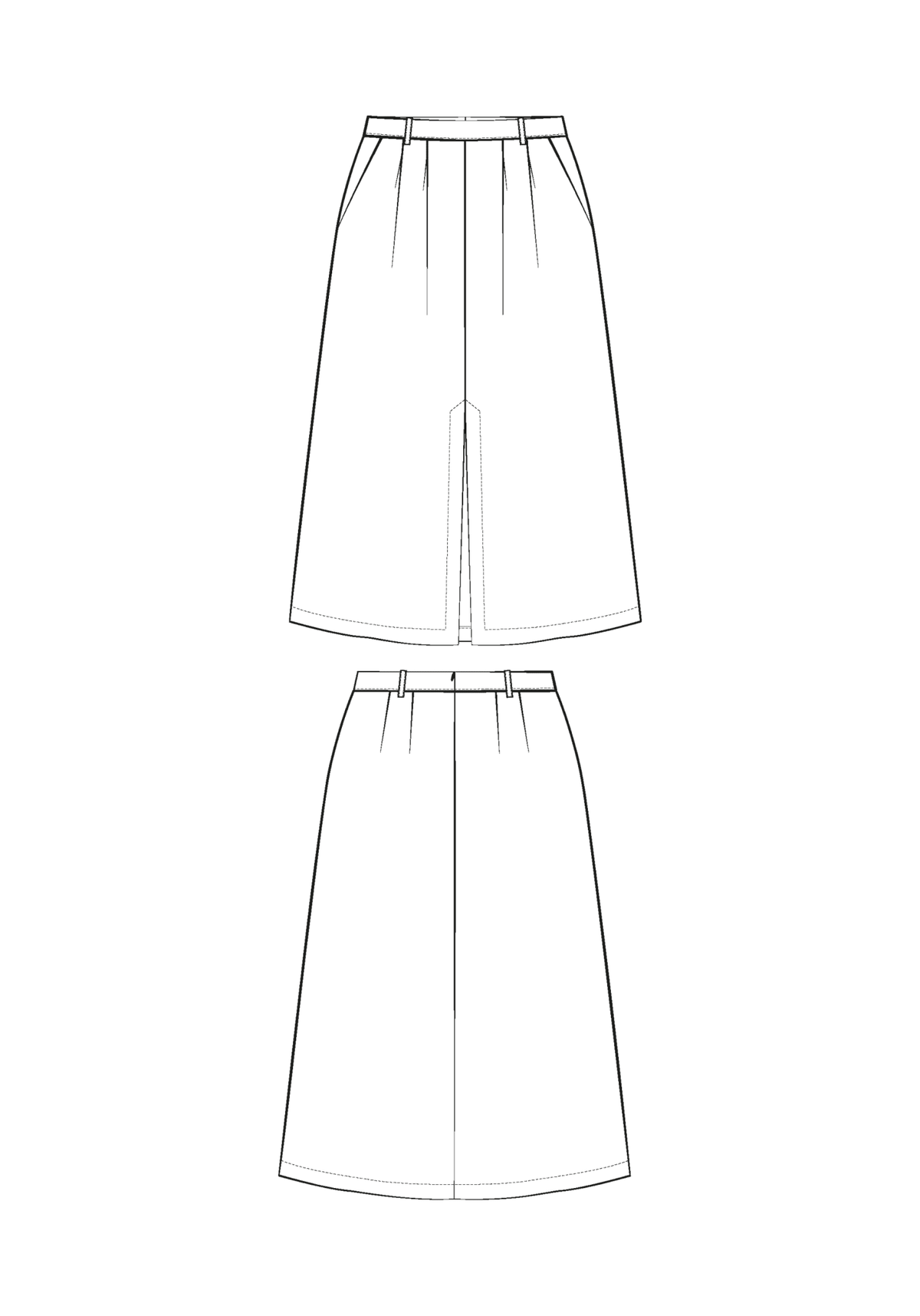 Patron couture jupe Silvana - Patron pochette - Maison Fauve