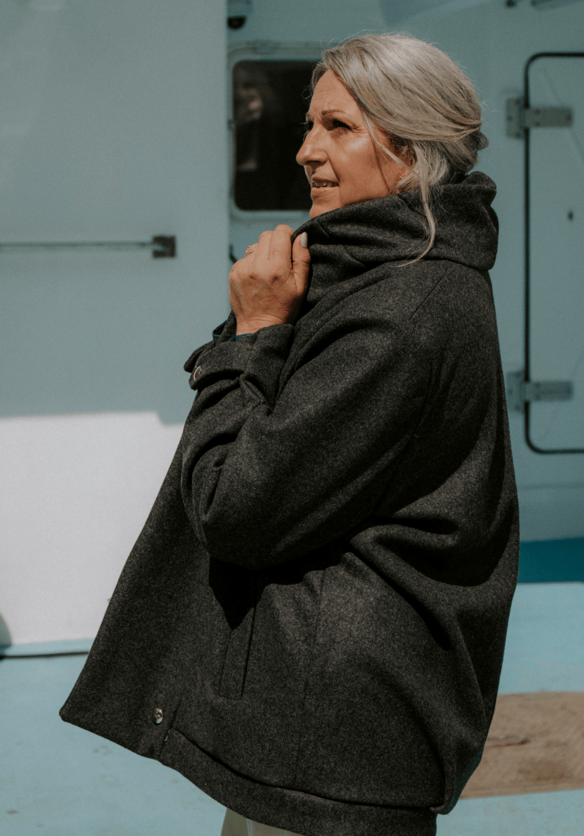 Patron couture manteau Cliff / PDF (A4, A3, A0, US Letter) - Cadres, Calques par Taille, Vidéoprojection - Maison Fauve