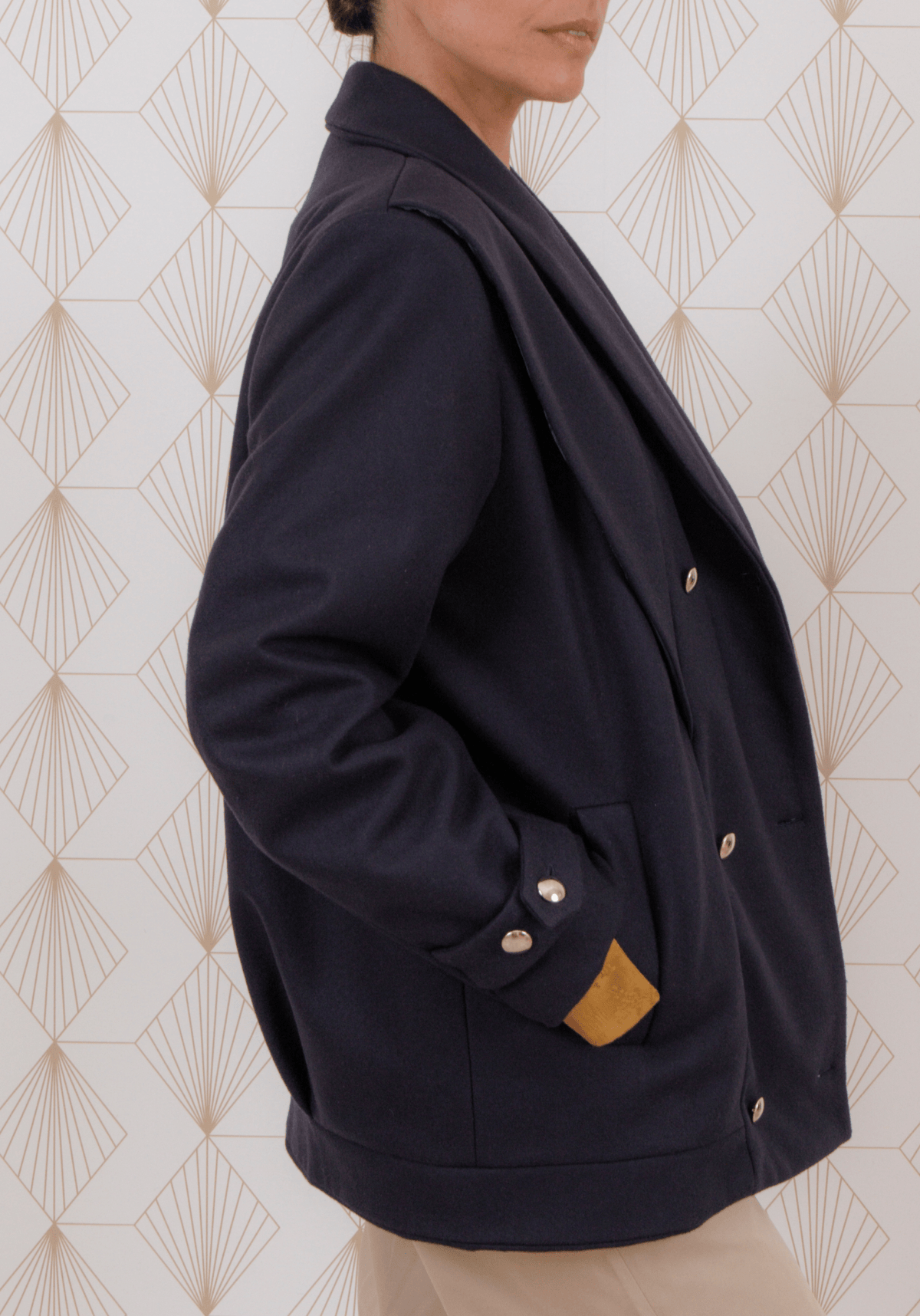 Patron couture manteau Cliff / PDF (A4, A3, A0, US Letter) - Cadres, Calques par Taille, Vidéoprojection - Maison Fauve
