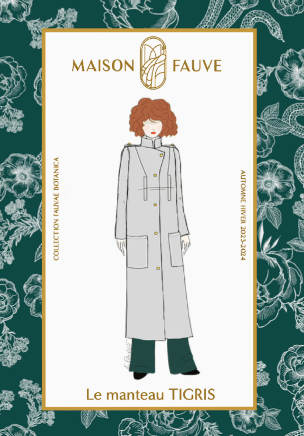 Patron couture manteau Tigris / Patron pochette - Maison Fauve