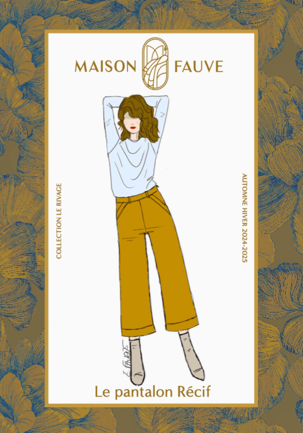 Patron couture pantalon Récif - Patron pochette - Maison Fauve