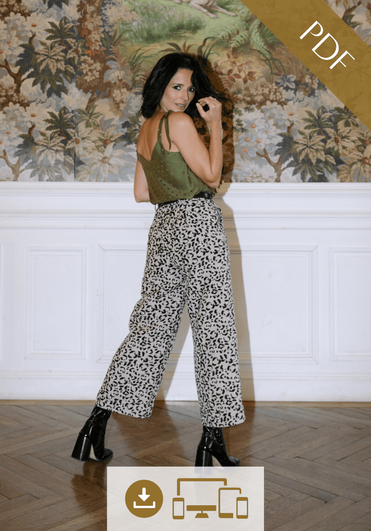 Patron couture pantalon Récif / PDF (A4, A3, A0, US Letter) - Cadres, Calques par Taille, Vidéoprojection - Maison Fauve
