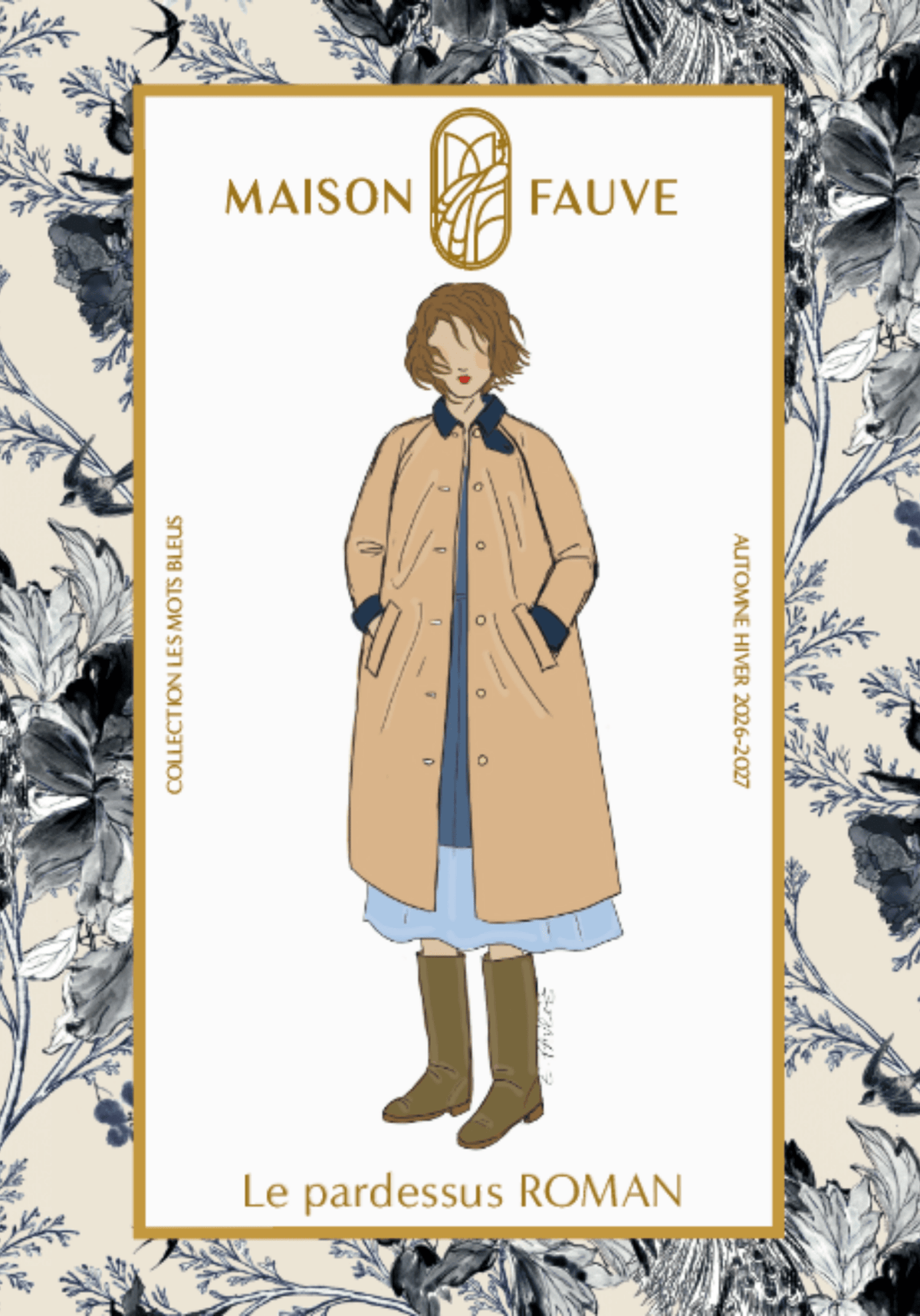 Patron couture pardessus Roman - Patron pochette - Maison Fauve