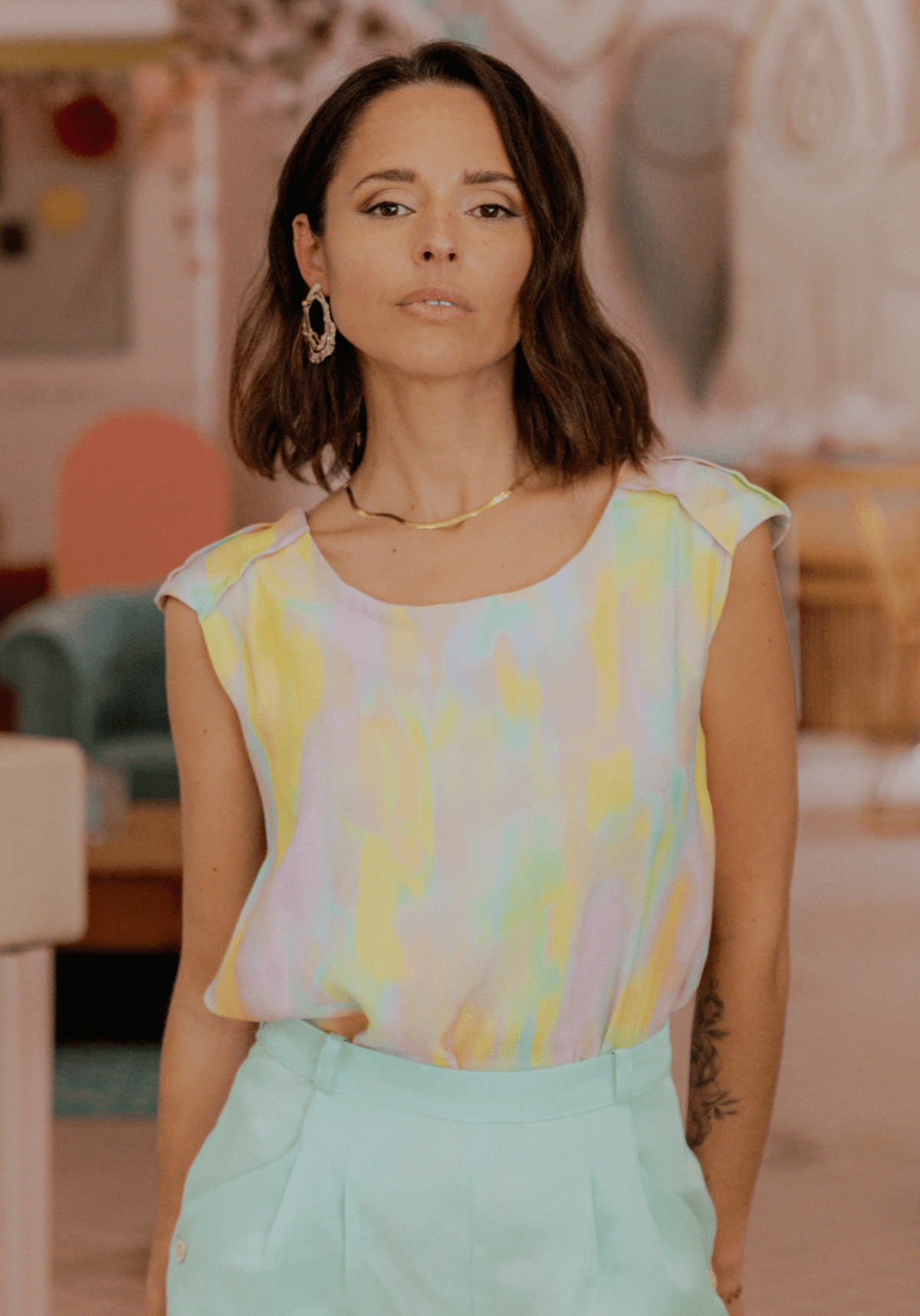 Patron couture robe, blouse Daïquiri / PDF (A4, A3, A0, US Letter) - Cadres, Calques par Taille, Vidéoprojection - Maison Fauve