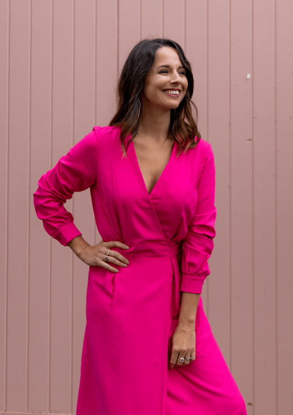 Patron couture robe portefeuille Soho / PDF (A4, A3, A0, US Letter) - Cadres, Calques par Taille, Vidéoprojection - Maison Fauve