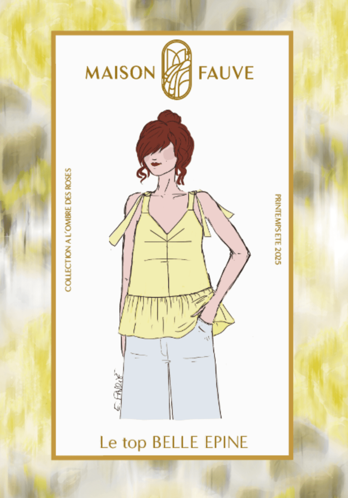 Patron couture top Belle Épine - Patron pochette - Maison Fauve