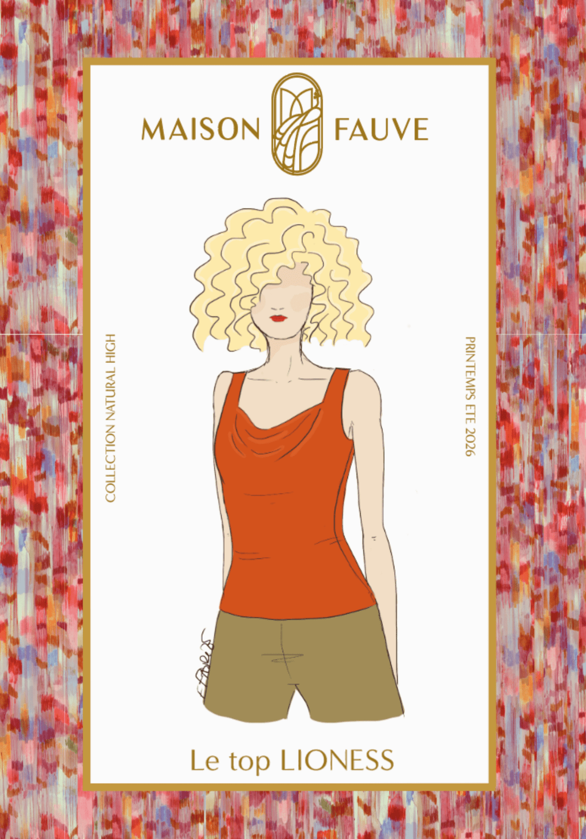 Patron couture top Lioness - Patron pochette - Maison Fauve