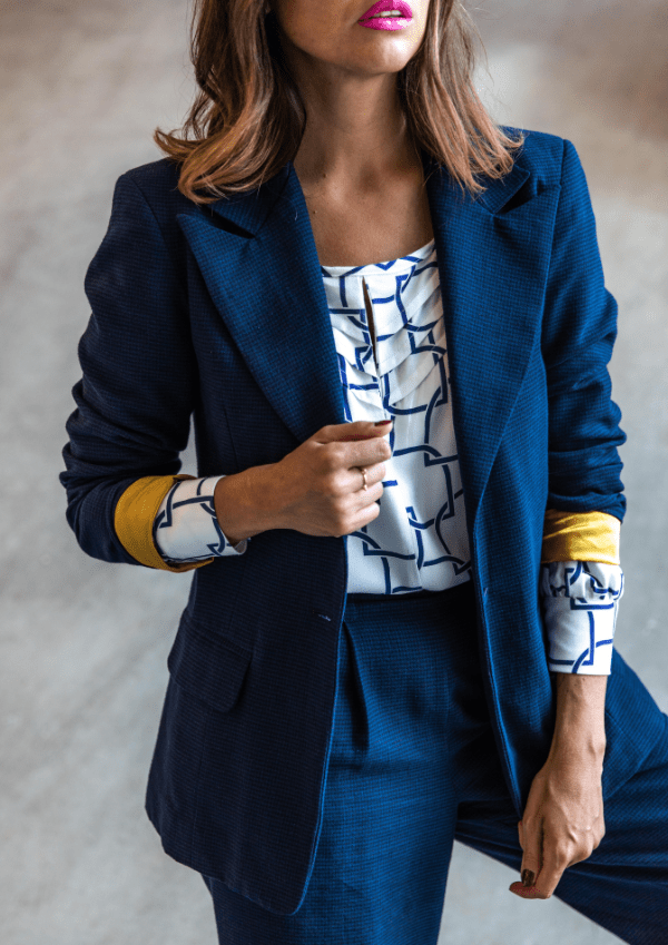 Patron couture veste blazer Manhattan / PDF (A4, A3, A0, US Letter) - Cadres, Calques par Taille, Vidéoprojection - Maison Fauve