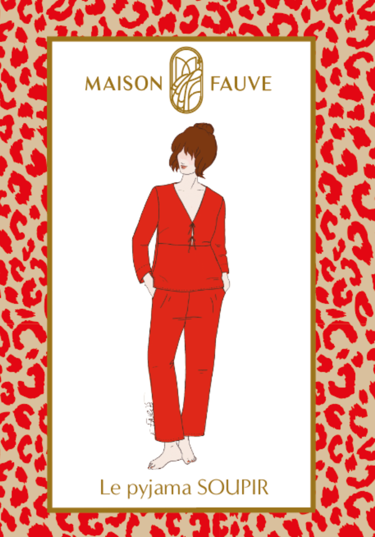 Patron pyjama Soupir - Patron pochette - Maison Fauve