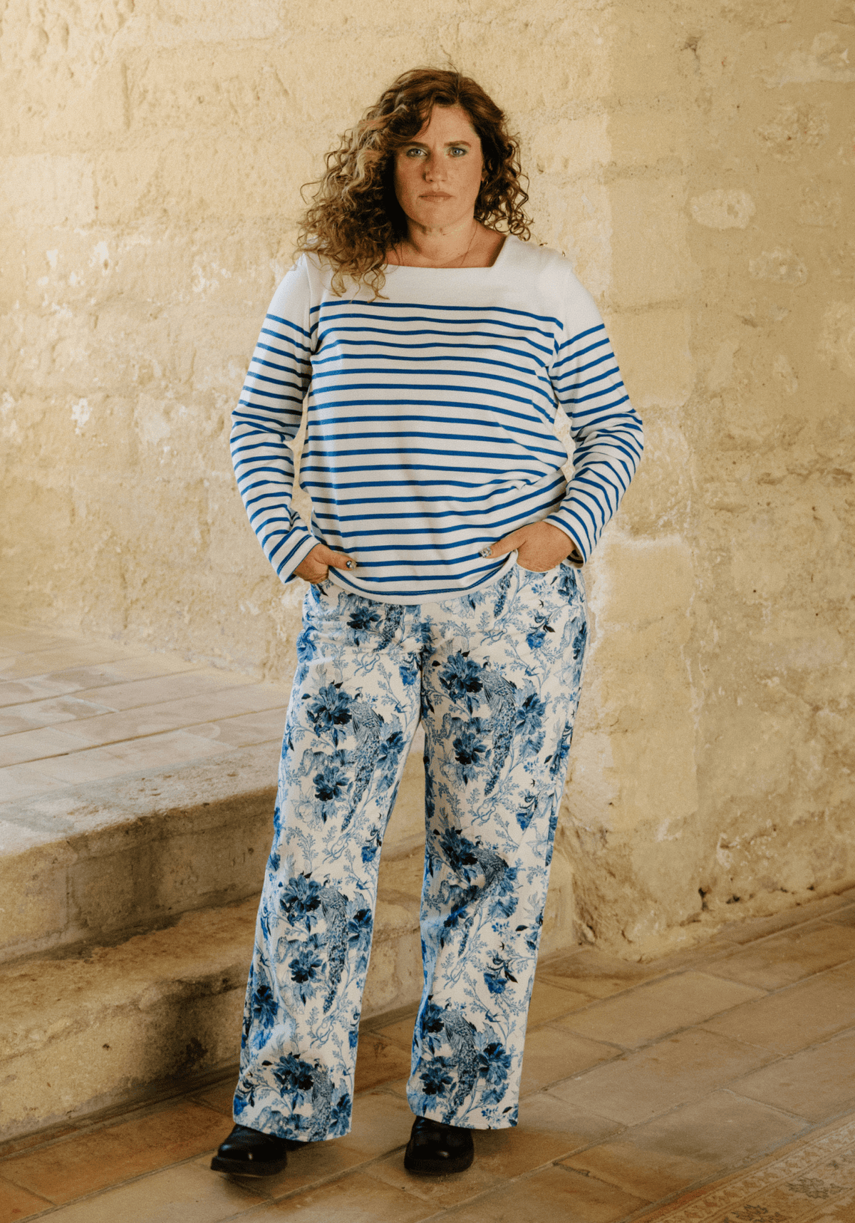 Tissu gabardine de coton imprimée Manifesto - Plusieurs coloris - Maison Fauve