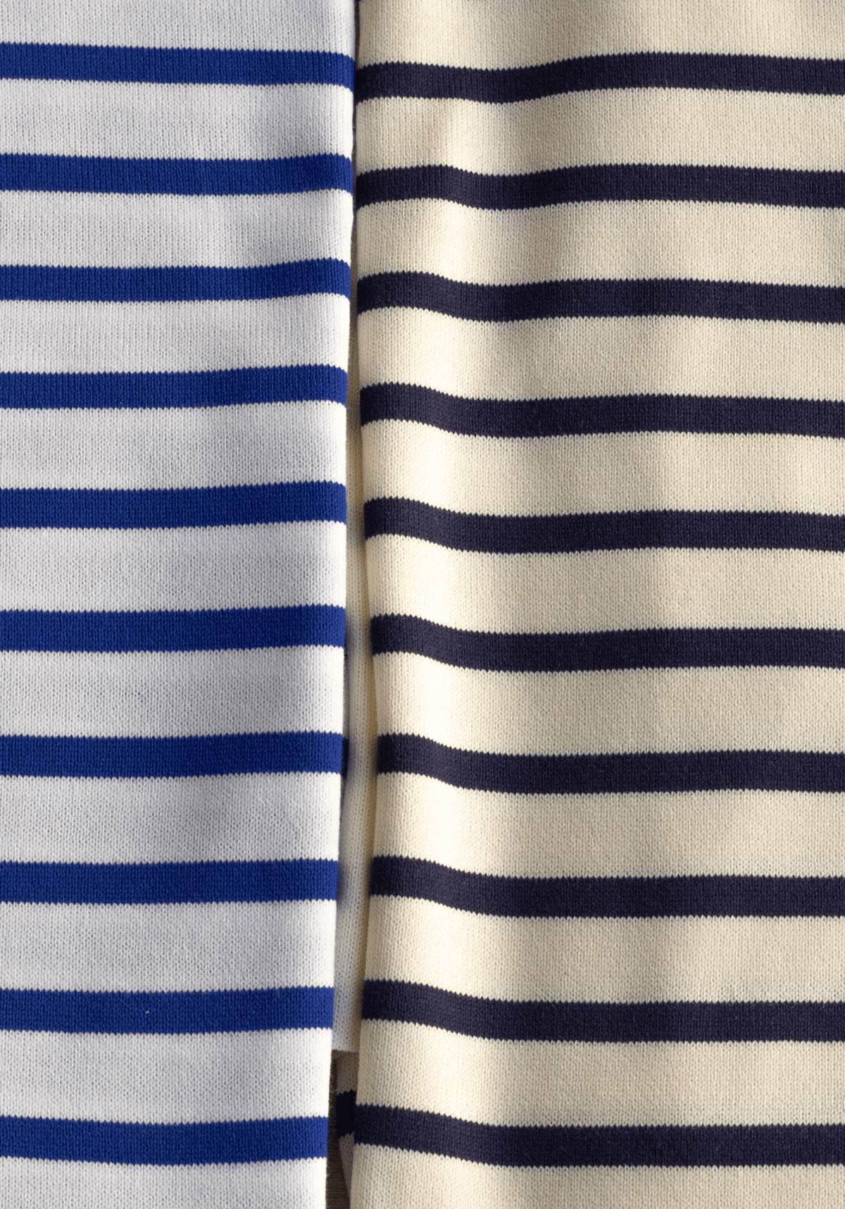 Tissu jersey marinière à rayures - 2 couleurs - Vendu au panneau - Maison Fauve