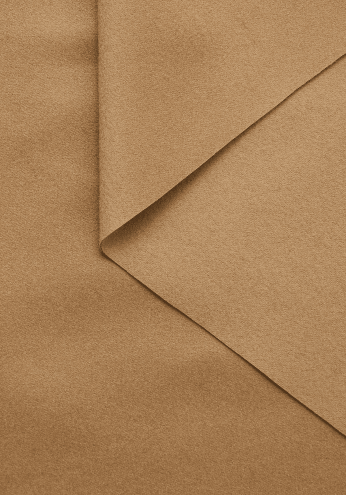 Tissu manteau en drap de laine brossé Camel - Maison Fauve