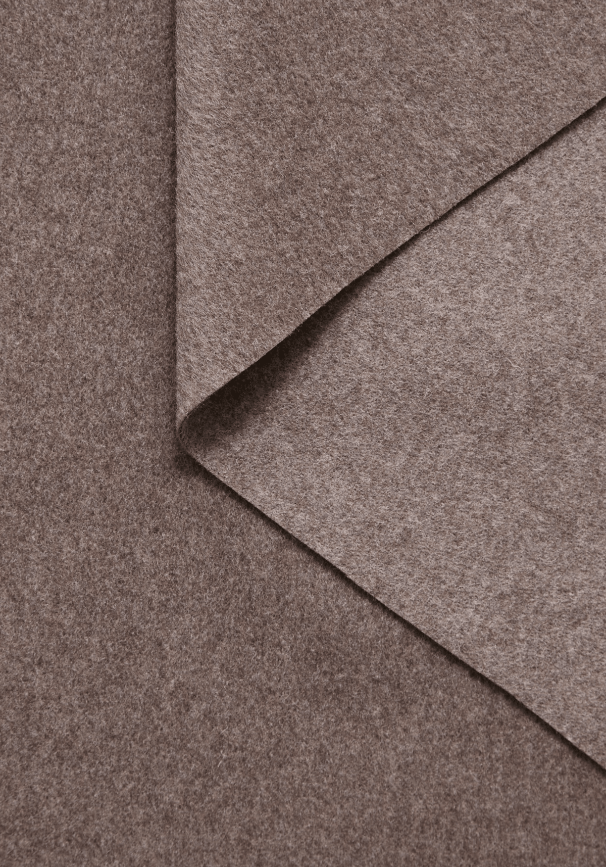 Tissu manteau en flanelle 100% laine Chocolat Chiné - Maison Fauve