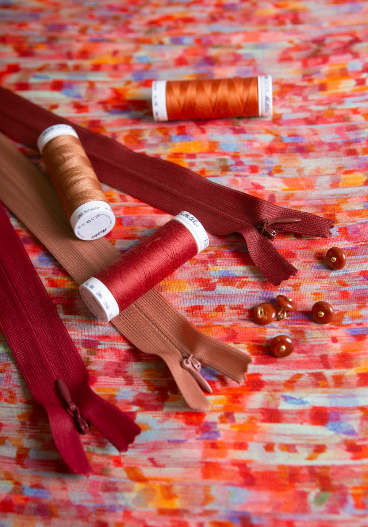 Tissu popeline de viscose imprimée Fever - Plusieurs coloris - Maison Fauve