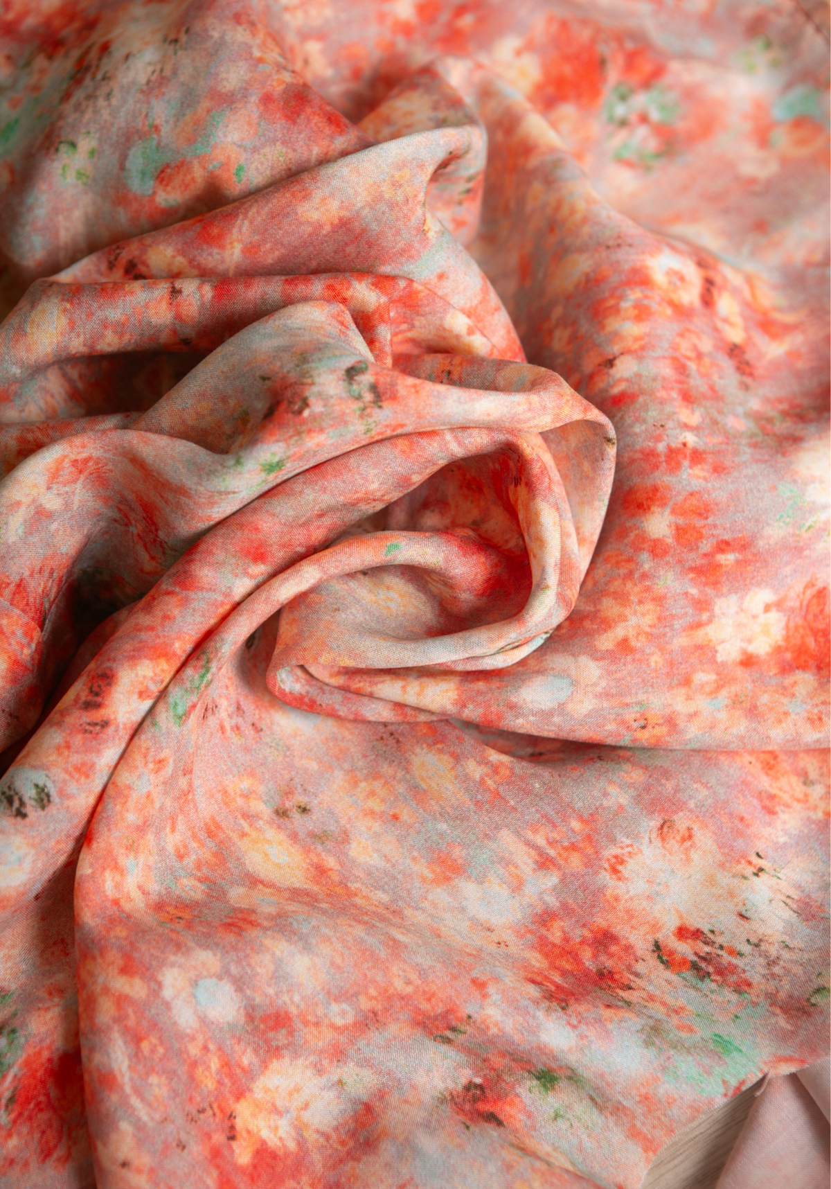 Tissu popeline de viscose imprimée Ghost Flower - Plusieurs coloris - Maison Fauve