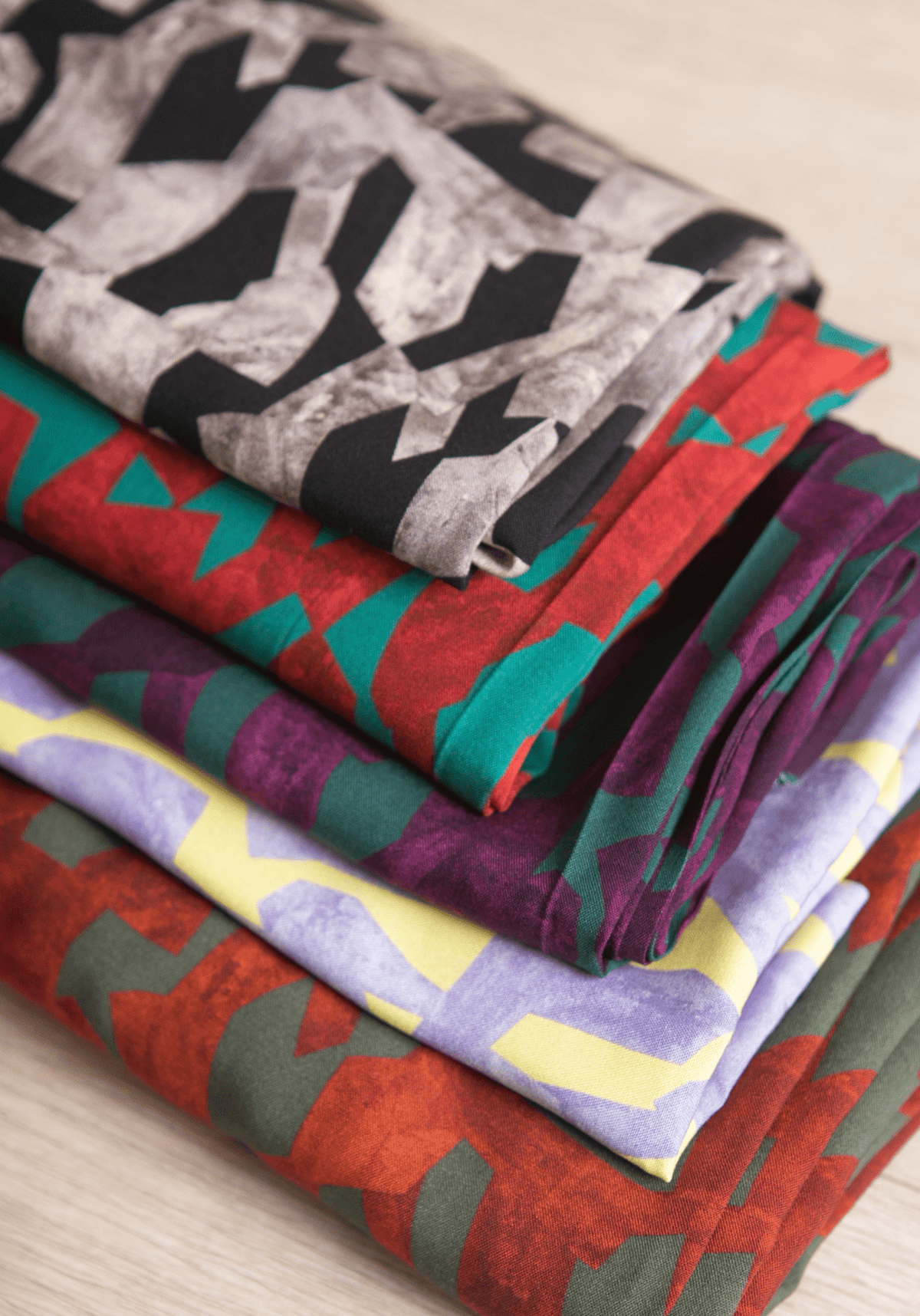 Tissu popeline de viscose imprimée Pietra - Plusieurs coloris - Maison Fauve