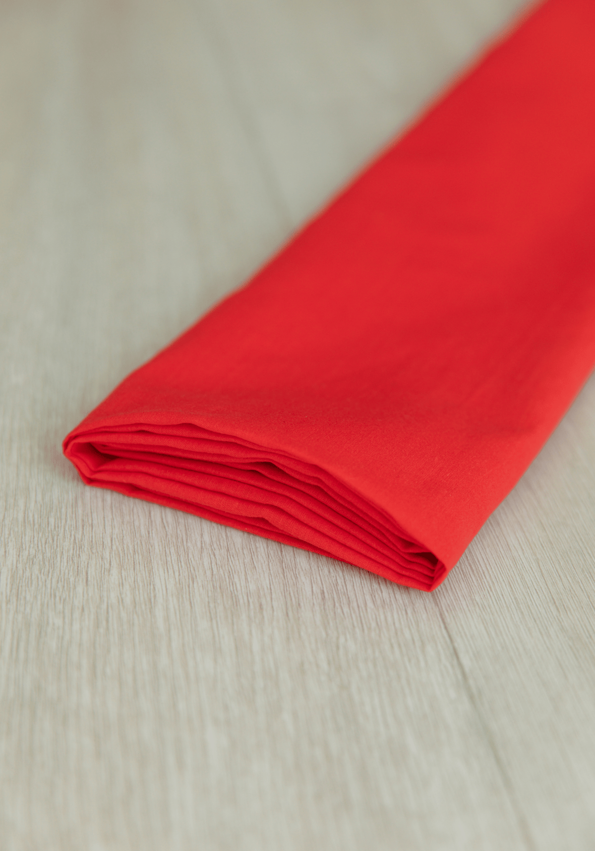 Tissu voile de coton - Rouge Passion - COUPON 50cm - Maison Fauve