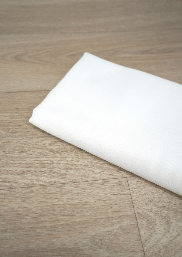 COUPON 250 cm - Tissu tencel uni blanc - Maison Fauve