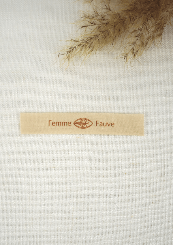 Étiquettes à coudre Femme Fauve - Le lot de 6 étiquettes - Maison Fauve