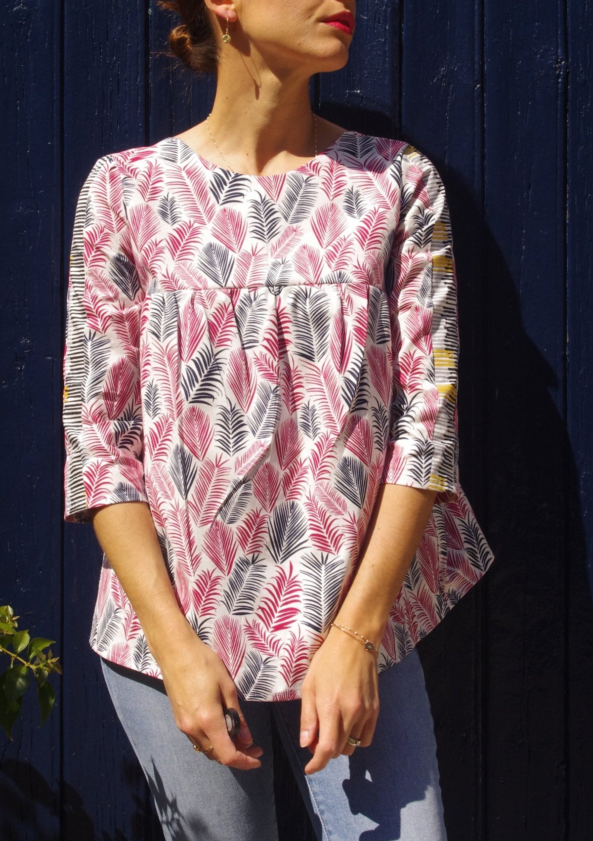 Patron couture blouse, top Panama / PDF (A4, A3, A0, US Letter) - Cadres, Calques par Taille, Vidéoprojection - Maison Fauve